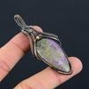 Драгоценный камень Пурпурит, чистая медная проволока, обернутая подвеской ручной работы, изысканные ювелирные изделия