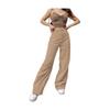 Corduroy Drag Floor Draped Wide Leg Casual Pants Women Fall