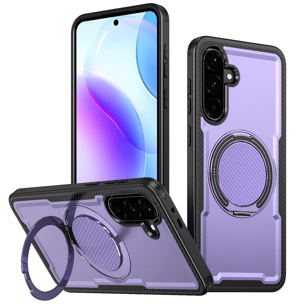 Применимо к Samsung a55 новый 360 вращающийся держатель чехол s24/s25ultra рисунок под карбон противоударный защитный чехол