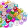 12/30/60 шт. европейские большие отверстия бусины-разделители Lampwork ассорти европейские бусины для рукоделия смешанные цвета для самостоятельного изготовления ожерелья браслета ювелирных изделий