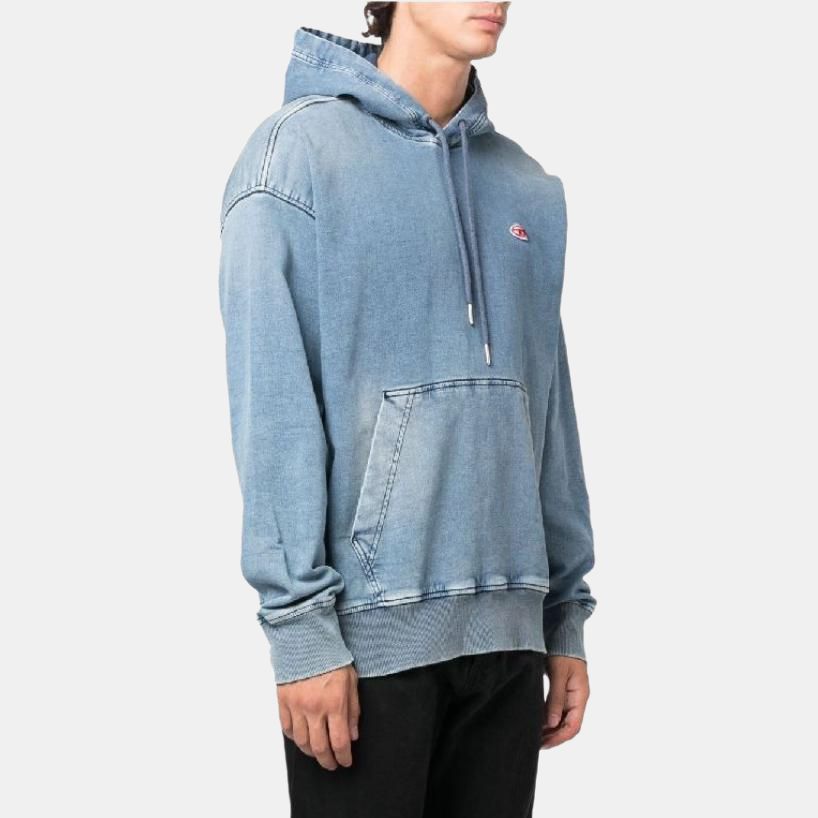 Diesel Толстовки Мужские Синие С Капюшоном (Несъемный) Другое A03939068FK-01