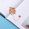 Supplies Retro Tassel Metal Pendant Chinese Style Painted Pagination Mark Book Clip Brass Bookmark