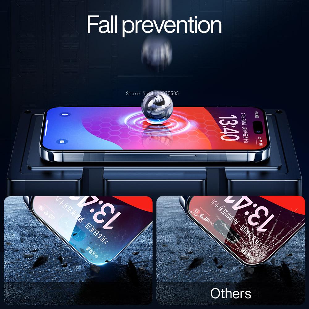 Screen Protector for iPhone 15 Pro Max 15 15 Plus Tempered Glass 14 11 12 13 Mini X XS XR Non-full Cover Front Film 2