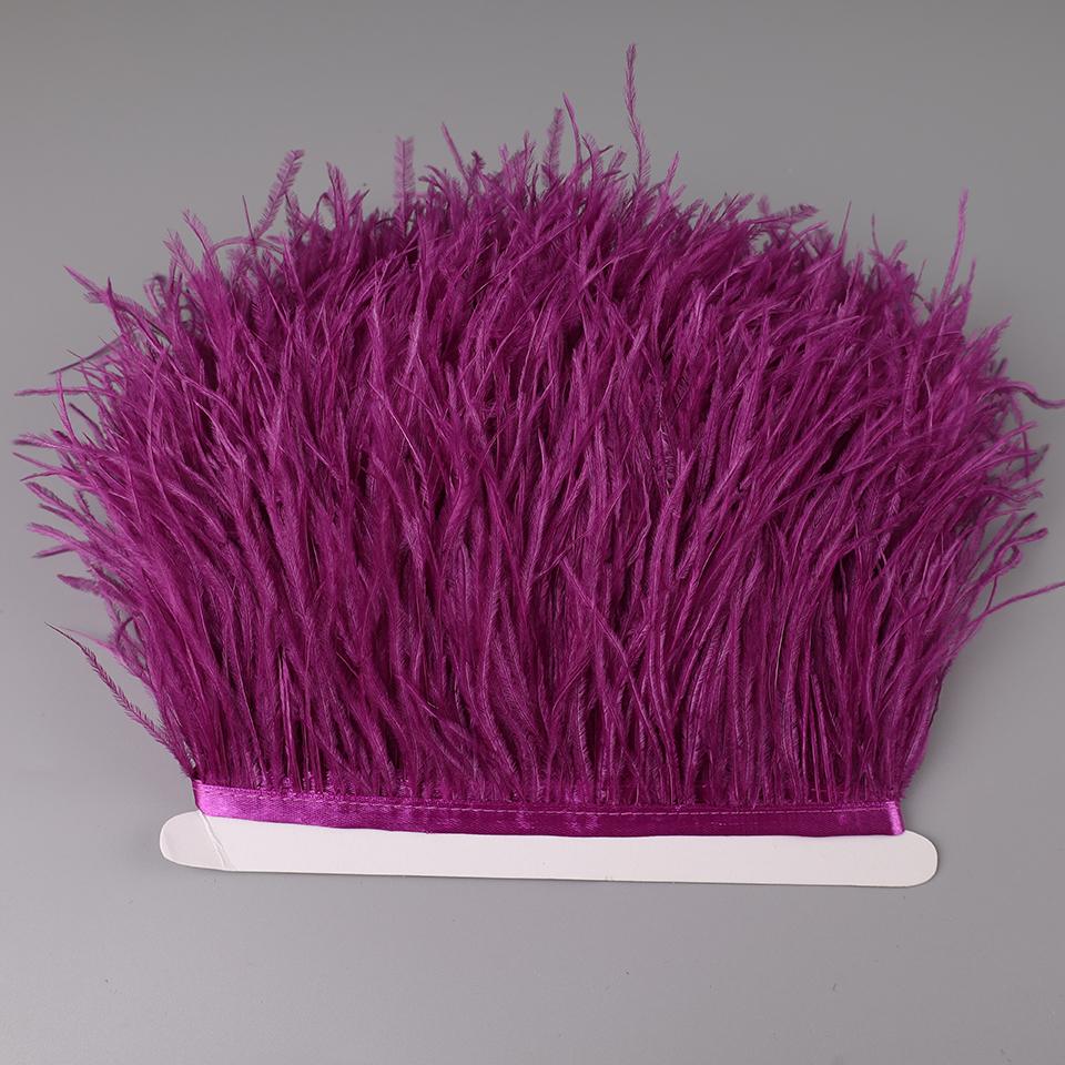 2М Страусиные перья на ленте для рукоделия шитья в платье декоративные перья на тесьме бахрома для одежды