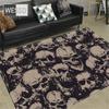 Skull Horror Carpet Gothic Style Skeleton Rug Halloween Decor Floor Mat For Teenager Room Anti-slip Bedroom Bedside Mat Doormat