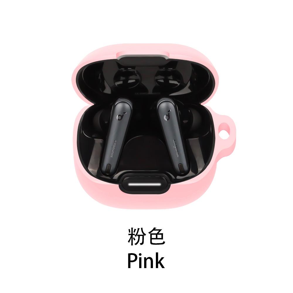 For Anker Soundcore Liberty 4 NC Case Solid Color Silicone Shockproof Bluetooth Earphone Cover Liberty 4NC Headphone Box Fundas