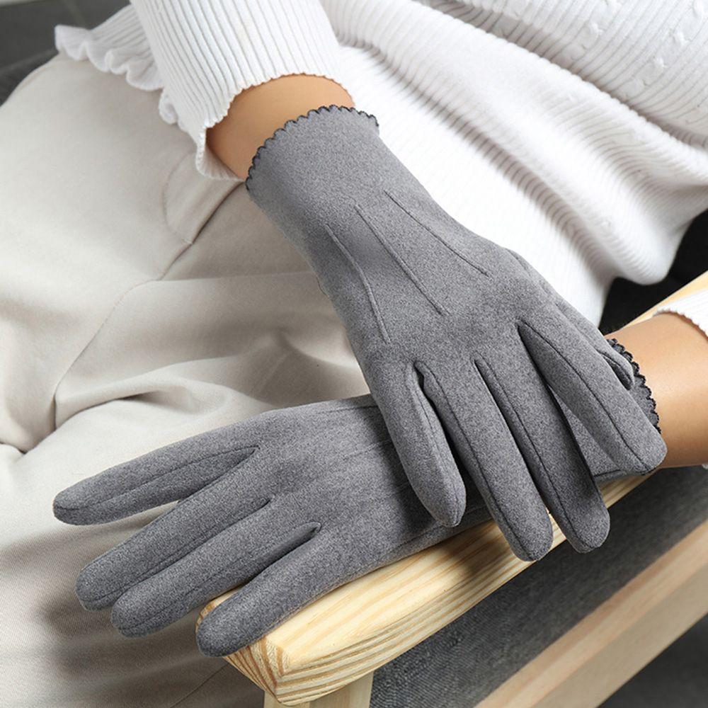 Женские зимние аксессуары однотонные варежки в корейском стиле женские перчатки теплые перчатки немецкий флис
