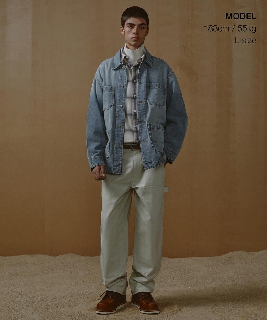 Musinsa Standard Denim Chore Jacket [Light Indigo]