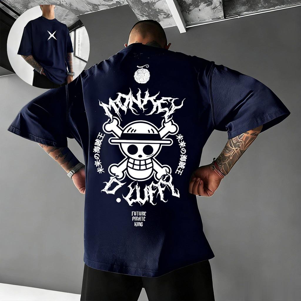 Аниме Футболка One Piece Манки Д. Луффи Мужская Женская Уличная Одежда С Коротким Рукавом Футболка 2026 Летний Графический Принт Оверсайз Повседневные Топы Y2k