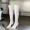 Fashion Eilyken Sexy Super High Heels Over The Knee Boots Women Ladies Spring Autumn Thigh High Long Party Shoes Botas De Mujer