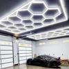 Honeycomb Hexagonal Garage & Car Wash Waterproof Lights - 110V/220V