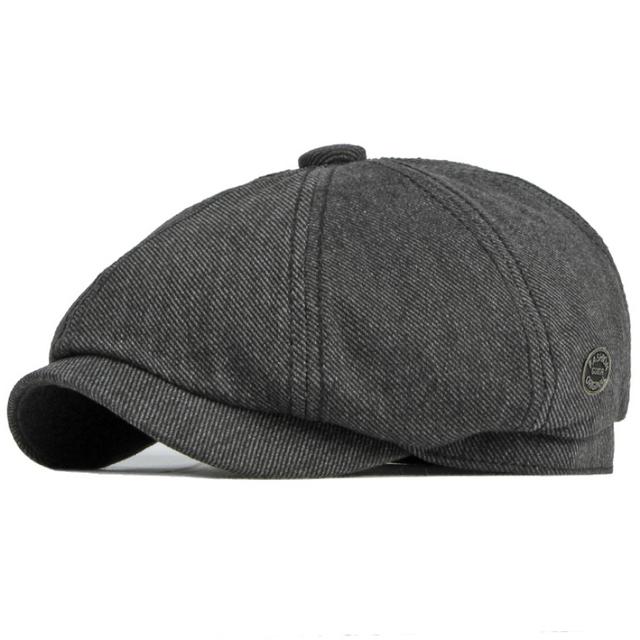 Ht4022 Berets 2022 Octagonal Newsboy Cap Men Women 100 %Cotton Beret Hat Spring Summer Male Female Beret Cap Hats For Men Women