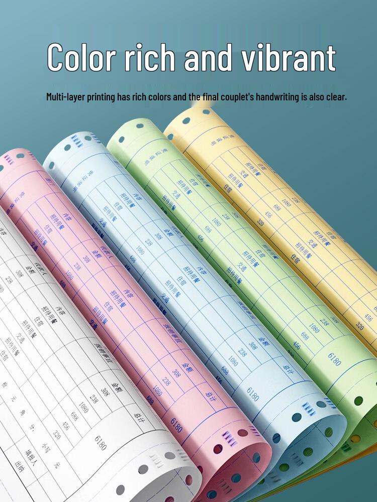 Отрывной многостраничный компьютерный бланк Morning Glory с перфорацией для подачи штифтами: 3-частный, 2-частный, 1/3, 2-частный, 4-частный, 5-частный, 6-частный