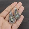 Labradorite 925 Solid Sterling Silver Earrings, Handmade Gemstone Earrings Jewelry, Gifts For Wife Brand New Earrings