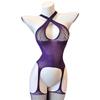 Sexy lingerie sexy open gear free one-piece mesh, hand-torn temptation passion perspective uniform set 6
