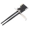 Mini PCI‑E to PCI‑E Card Adapter with 2 Antennas for Half Size PCI Express Wireless Card