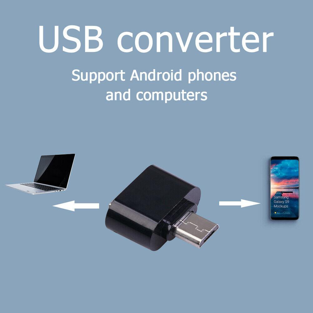 Прочный мини-адаптер Type-C к USB OTG Высокоскоростной преобразователь Micro USB в USB