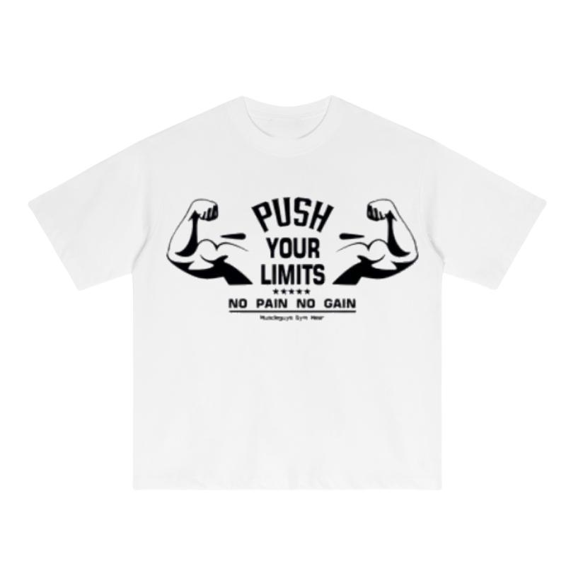 Short  Sleeve T  Shirt Fitness Graphic Muscle Arm Print Motivational Gym Tee for WorkoutsBodybuilding Enthusiasts