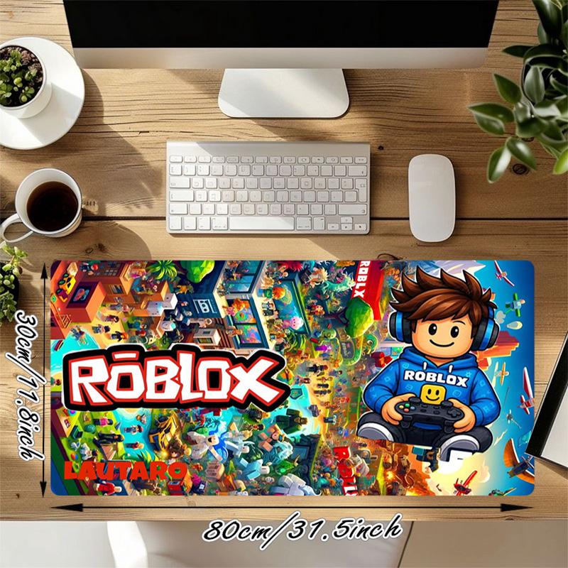 Roblox World Xl Gaming Mouse Pad Nonslip Rubber Base Stitched Edge Waterproof Desk Mat For Pc Laptop Gamer Office Computer Accessories C929346