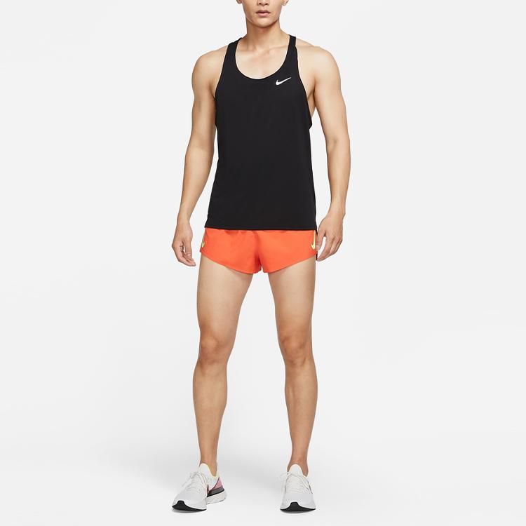 Nike Быстросохнущая майка для бега с круглым вырезом и принтом логотипа Dri-Fit, мужские топы, черные DQ4733-010