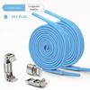 NO.8 Elastic Laces Sneakers Magnetic Lock Shoe Laces Without Ties Kids Adult 8MM Widened Flat No Tie Shoelaces for Shoes Accessories