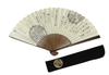 Kyoto Tokugawa Kyoto Craftsman Tailored Family Fan Bag Wooden Box [Hasegawa] Fan, Ieyasu's Quote, Men's, Gentleman's, Fan, Crest, Included,