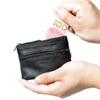 Men's Fashion Coin Purse Multifunctional Casual Zipper Wallet Soft Leather Bag Card Wallet