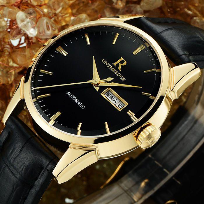 Luxury Luminous Rhinestone Military Watch Automatic Mechanical Men Steel Watches