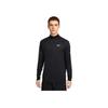 Nike Мужская дышащая футболка-лонгслив Stride HZ Midlayer с воротником-стойкой Черная HV2181-010
