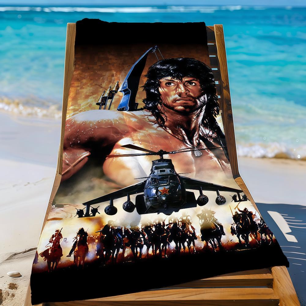Классический фильм Рэмбо Полотенце Спортивное Быстросохнущее Туризм Кемпинг Снаряжение Песозащитное Мягкое Легкое Большое Пляжное Полотенце