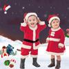 Accessories Red Xmas Clothes Santa Claus Costume Party Masquerade Cloth With Hat Christmas Costume