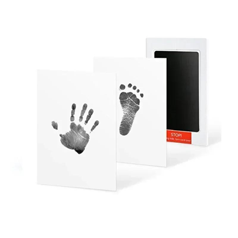 2 PCS Baby Handprint Footprints Ink Pads Safe Non-toxic No-Touch Skin Inkless Inkpad Kits Pet Cat Dog Paw Prints Souvenirs Gifts