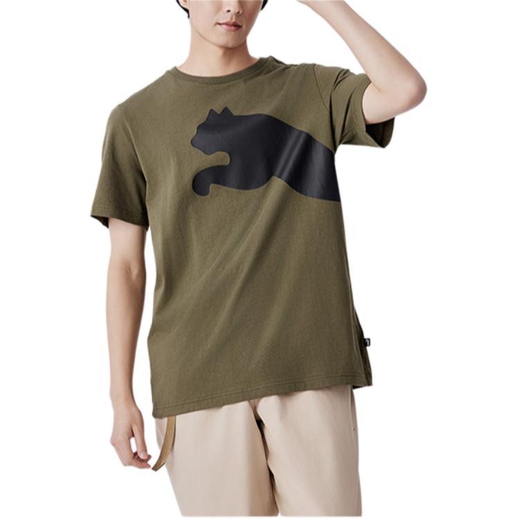 PUMA T Shirts Men's Crew Neck Moderate Straight Fit 678086-04