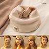 Women's Trendy All-in-One Scarf Hat with Ear-Hanging Mask, Wool, for Autumn and Winter