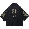 Fashion Costume Embroidery Hanfu Mens Chinese Style Robe Cardigan Jacket Oversized Kimono Ancient Coat Male
