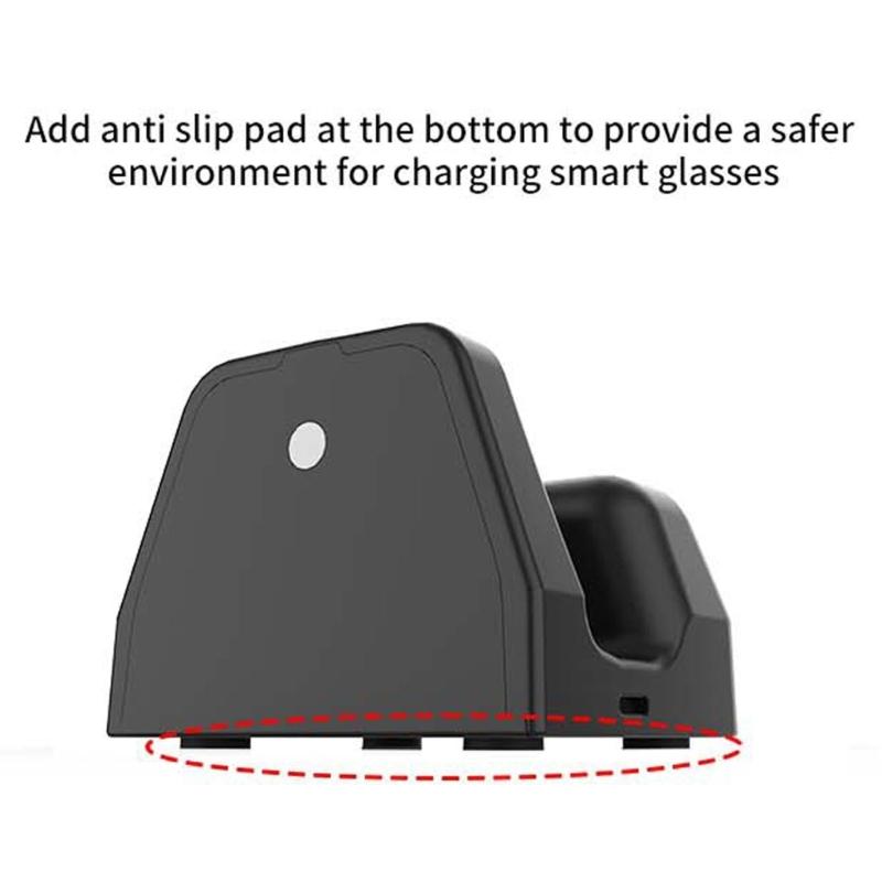 Multiple Device Charging Base for Ray Smartests Glasses Eyewears ABS Construction Toolless Setups