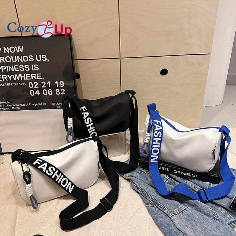 Нейлоновая холщовая сумка большой емкости Cozy Up Leisure, женская сумка через плечо, универсальная сумка-подушка через плечо с широким ремешком