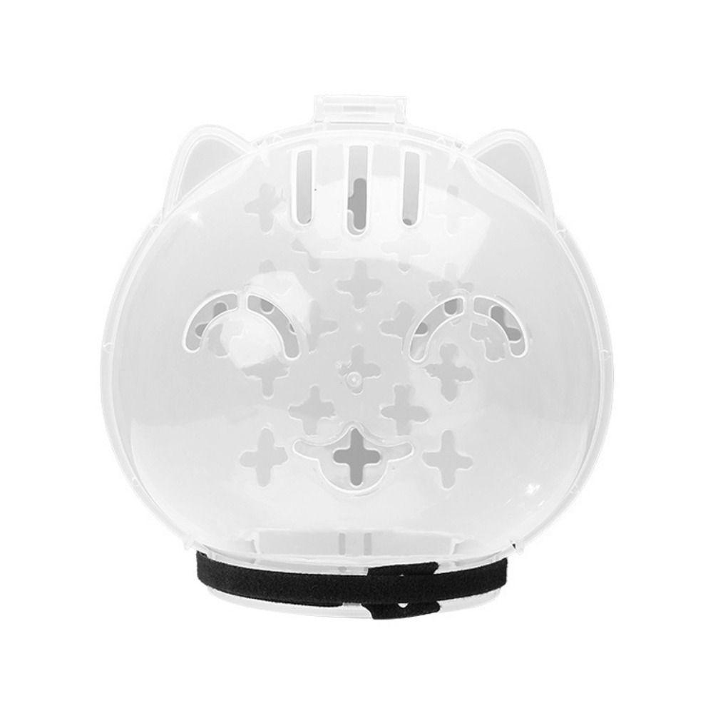 Transparent Breathable Cat Muzzle Anti-Licking Cat Mask Cover Helmet Lightweight Cat Space Hood