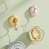 Creative Punch-Free Flower Suction Cup Hook Multi-Functional Bathroom Kitchen Reusable Traceless Hook Powerful Storage Rack