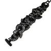 Les Trésors De Lily [P0686] - Black 'Batucada' Designer Bracelet (Origami)