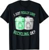 NEW! I Love Recycling - Cute and Funny Global Recycling Tee - Made In Usa