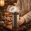 Банки для хранения кофейных зерен из нержавеющей стали, влагозащищенные, с крышкой, герметичные контейнеры, герметичные, большой емкости, банка для чая, для домашнего использования