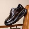2025 весна новые мужские туфли на воздушной подушке из натуральной кожи деловые повседневные кожаные туфли мужские британские дышащие туфли для увеличения роста