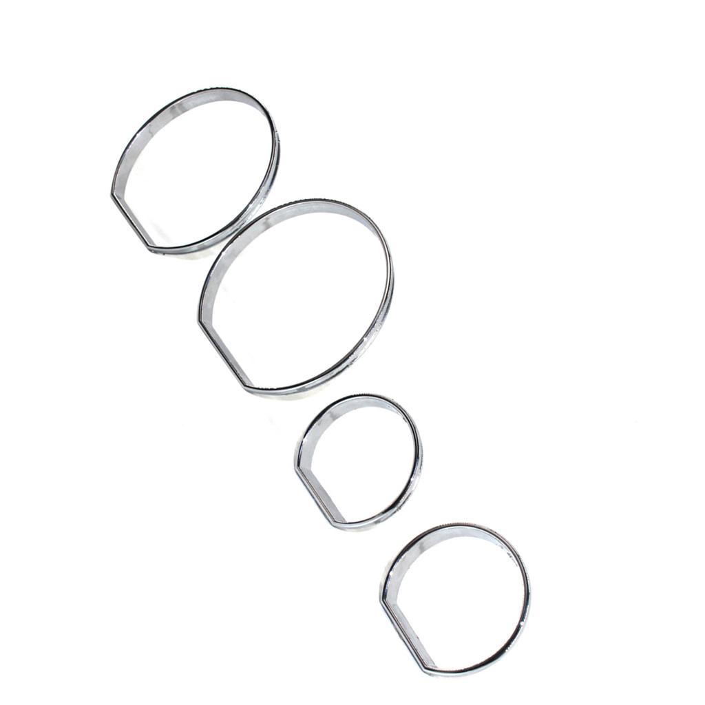 Хромированные кольца накладки на панель приборов, кольца шкал, рамка спидометра, замена для BMW E46 1999 2006