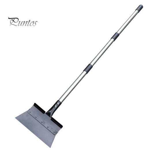 Скребок для льда на подъездной дорожке, плоская лопата со съемной длинной ручкой, прочная лопата для уборки, удаление сорняков для сада, тротуара, пола, льда, снега