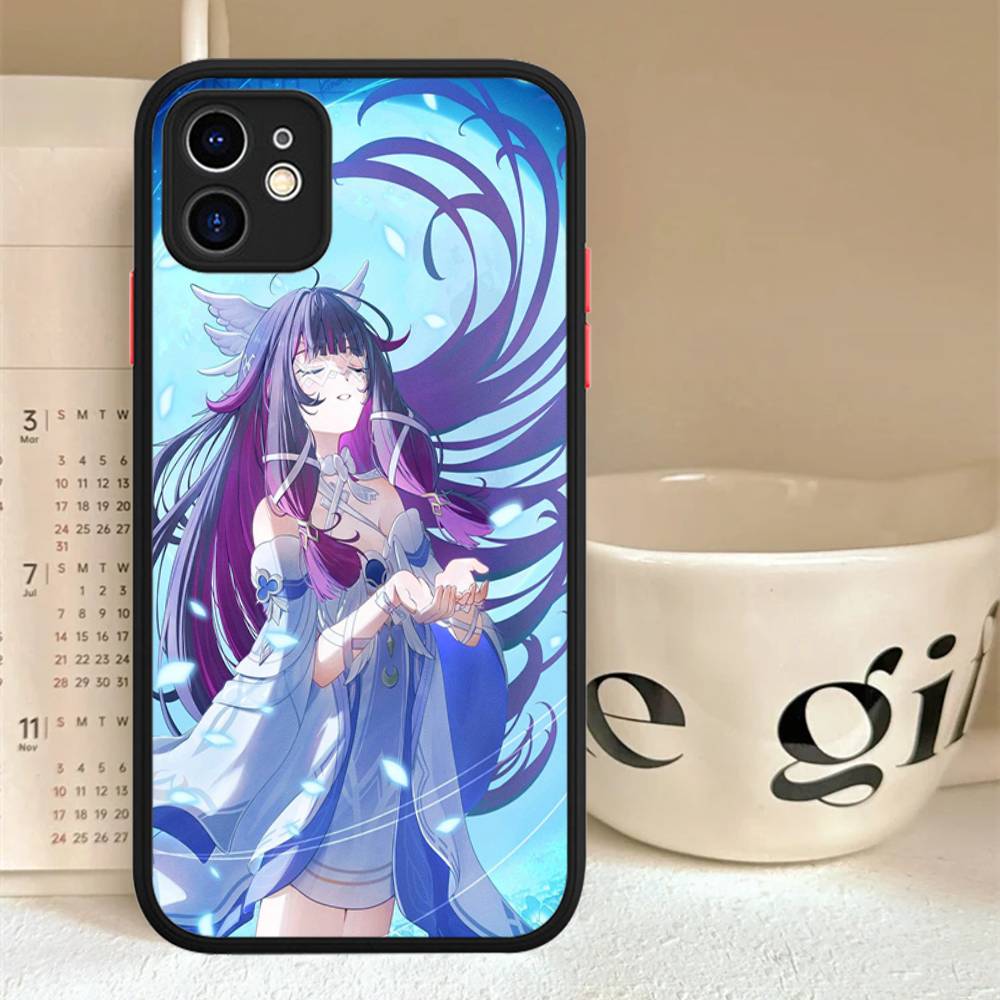 Genshin Impact Columbina For IPhone 11 12 13 14 15 16 Pro Max Plus Matte Translucent Phone Cover