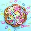 Hanmade Assembled Parts Chains 14mm*9mm Multicolor Jewelry Findings Accessories DIY 100PCS Acrylic Twisted Beads