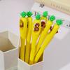 10 шт. Мягкий клей в форме ананаса, вращающийся медведь, нейтральная ручка, растение, креативная ручка для подписи, канцелярские товары, офисные принадлежности