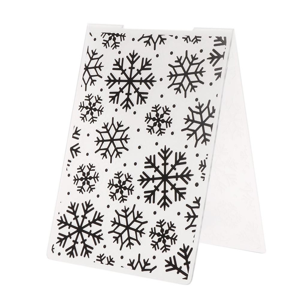 Christmas Snowflake Embossing Folder Template for Gift Scrapbooking Photo Album Card Paper Craft Making Decor Mold