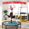 Indoor 40"" Exercise Fitness Trampoline Rebounder For Adults Child Foldable Cardio Jump Workout Stability Training Tool Rose Red/Green